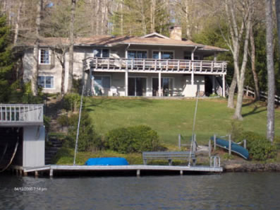 Furnished Lakefront Home with Boat Dock at Lake Toxaway - Highlands North Carolina Land - Cashiers North Carolina Properties - Mountain Land